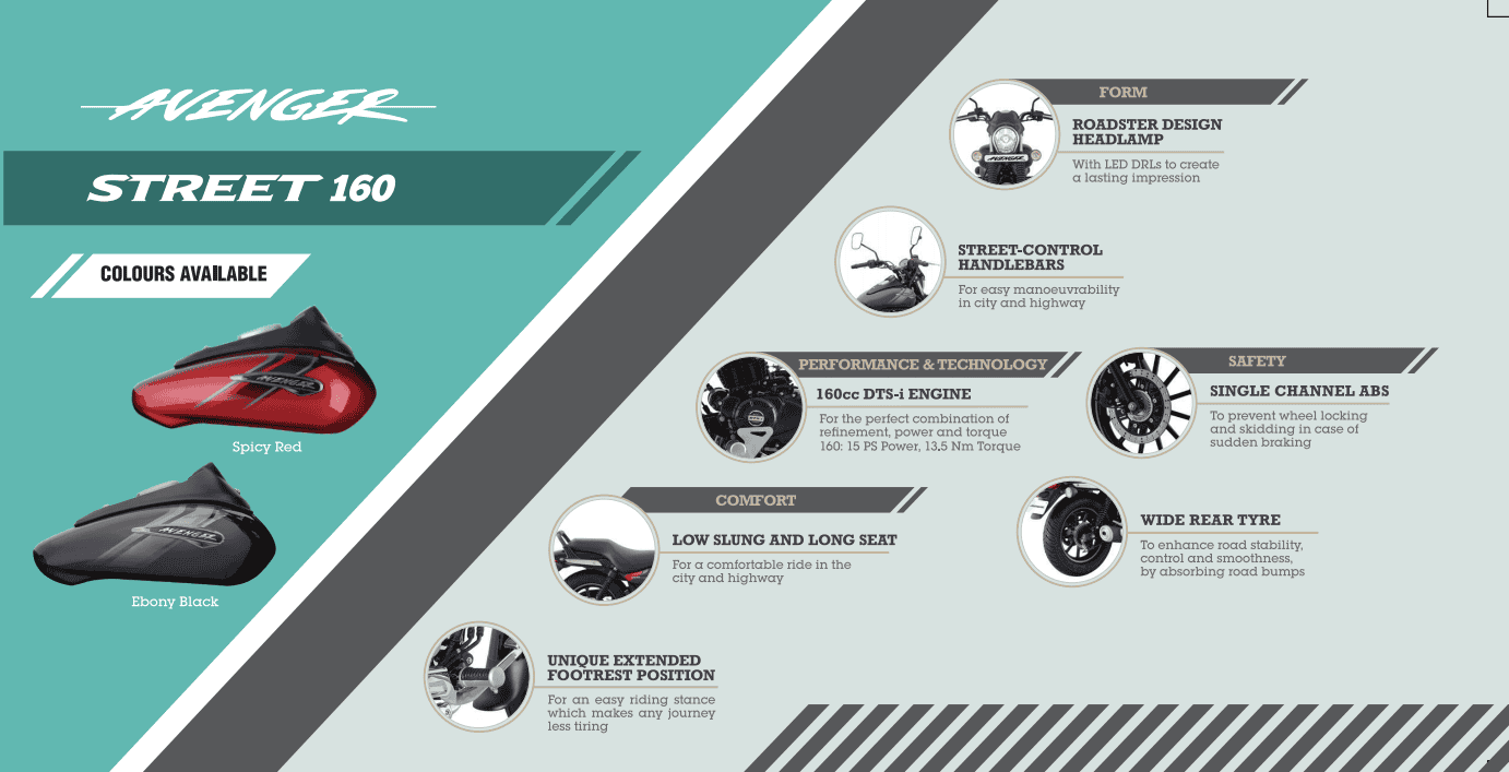 Bajaj Avenger 160 Street Features