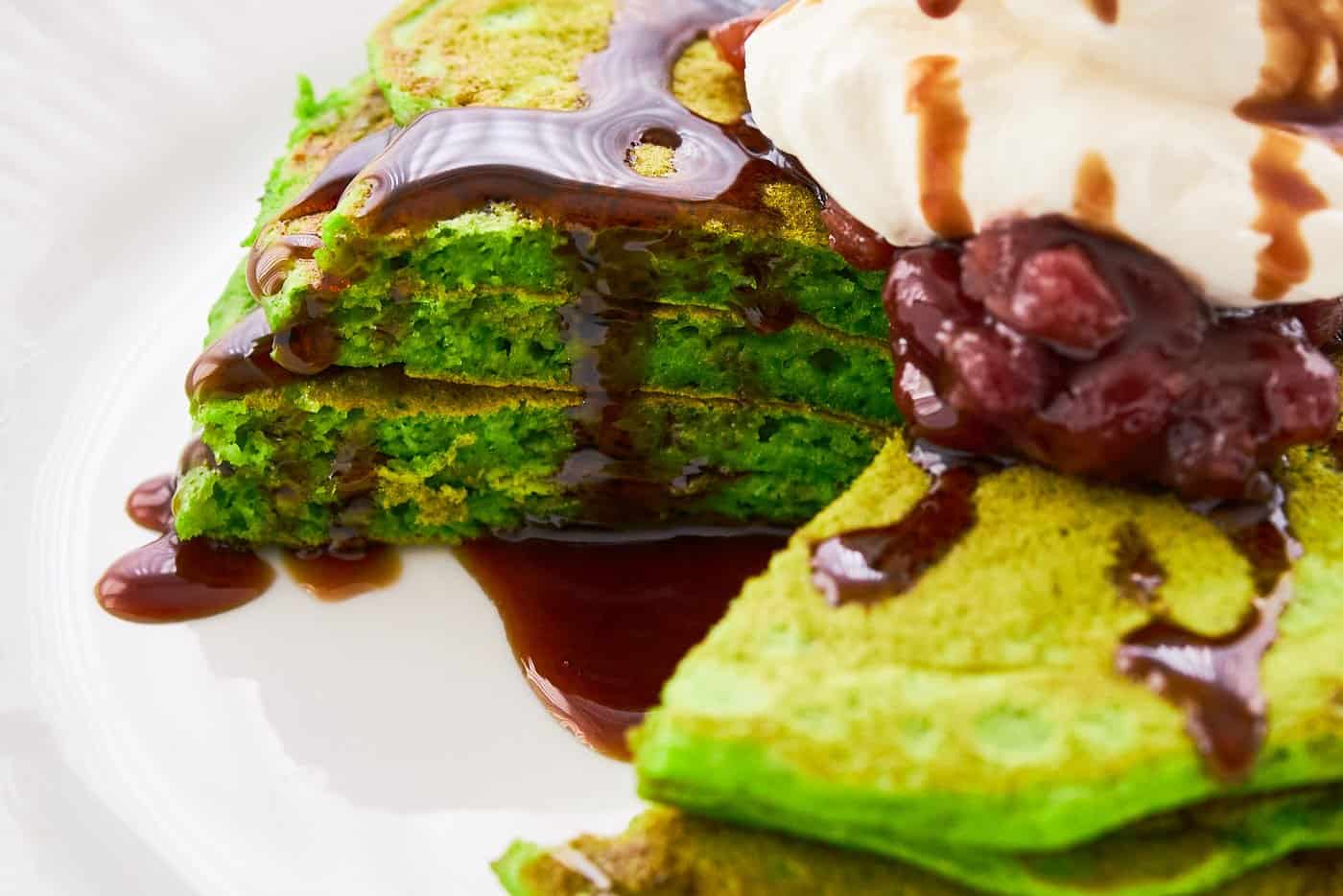 Best Matcha Pancake Recipe with Kuromitsu