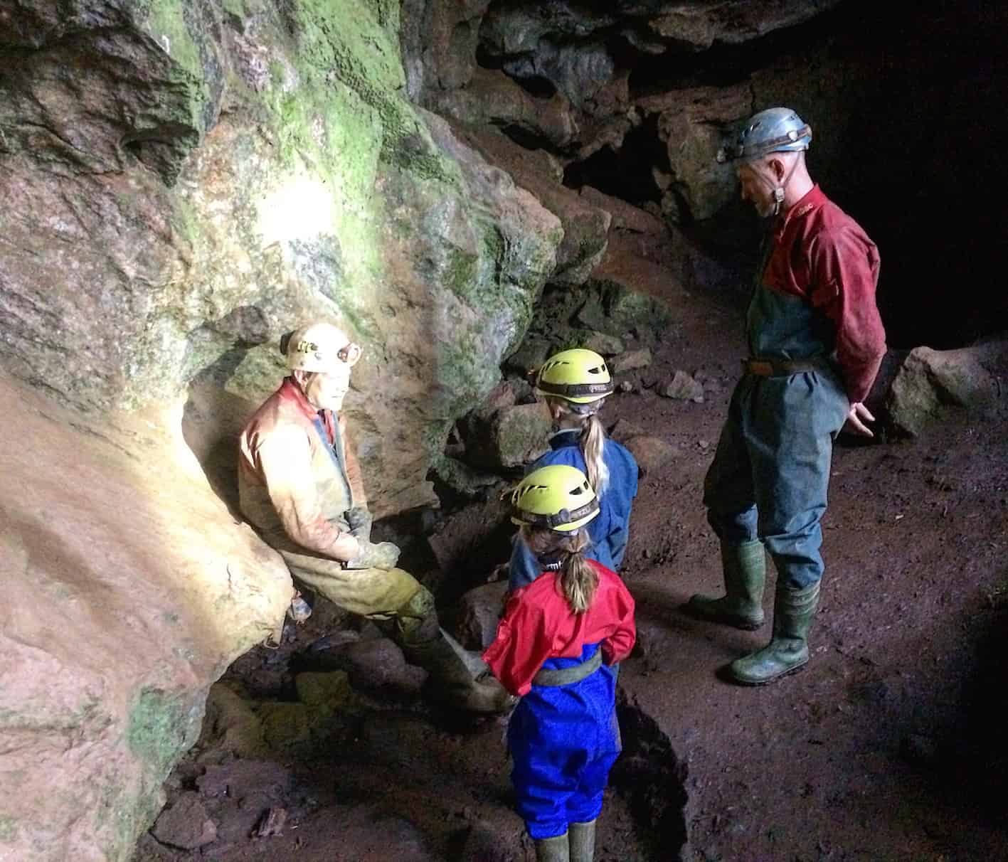 safety briefing before caving in devon