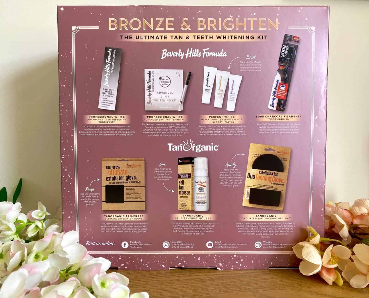 NEW Bronze  Brighten Gift Set from Beverly Hills Formula and Tan Organic