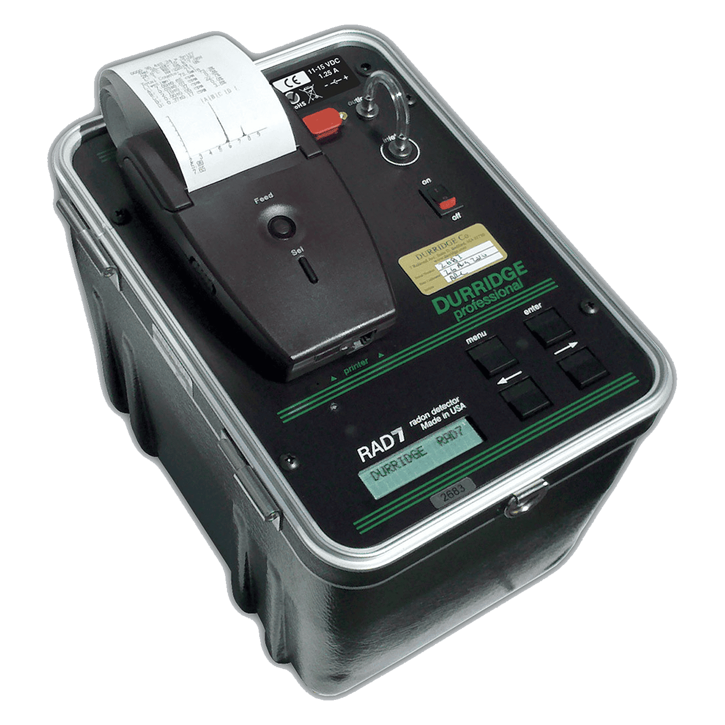 Radon test kit for home FIDOtrack (1 detector of CR39) RadonMarket