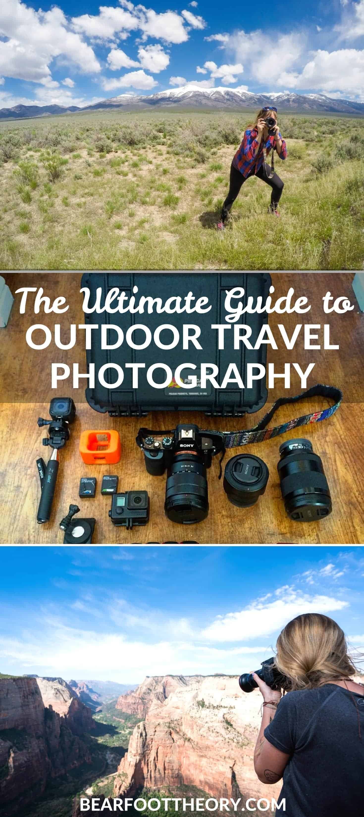 Learn about the photography gear I use as an outdoor travel blogger, plus some of my favorite tips for getting shots during your travels.