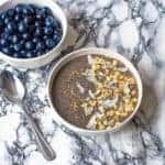 Delicious blueberry banana smoothie