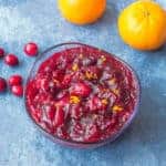 Fresh cranberry orange relish