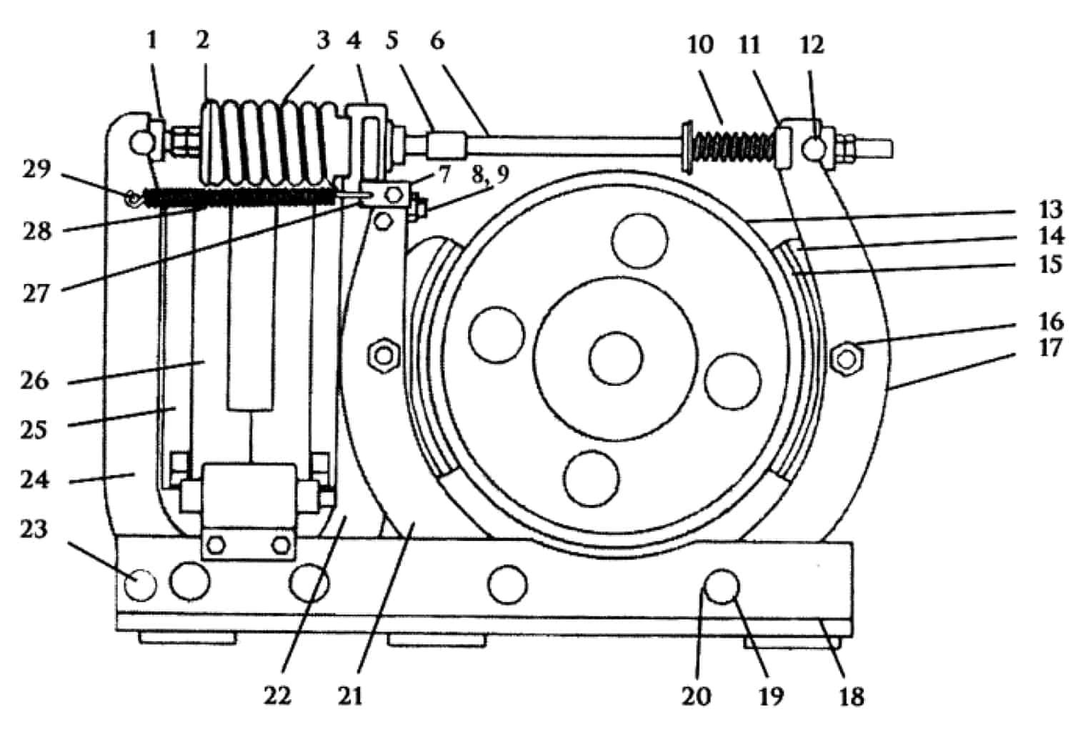 TYPE TM-3014 MAGNETIC SHOE BRAKE