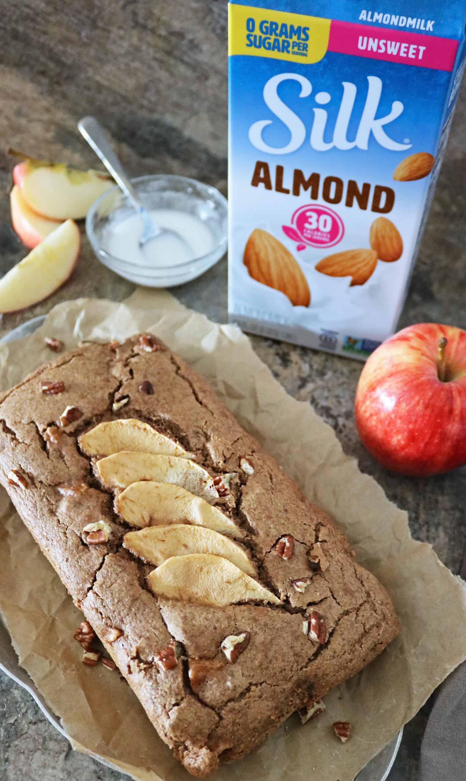 Tasty and delicious Vegan Apple Pecan Breakfast Bread