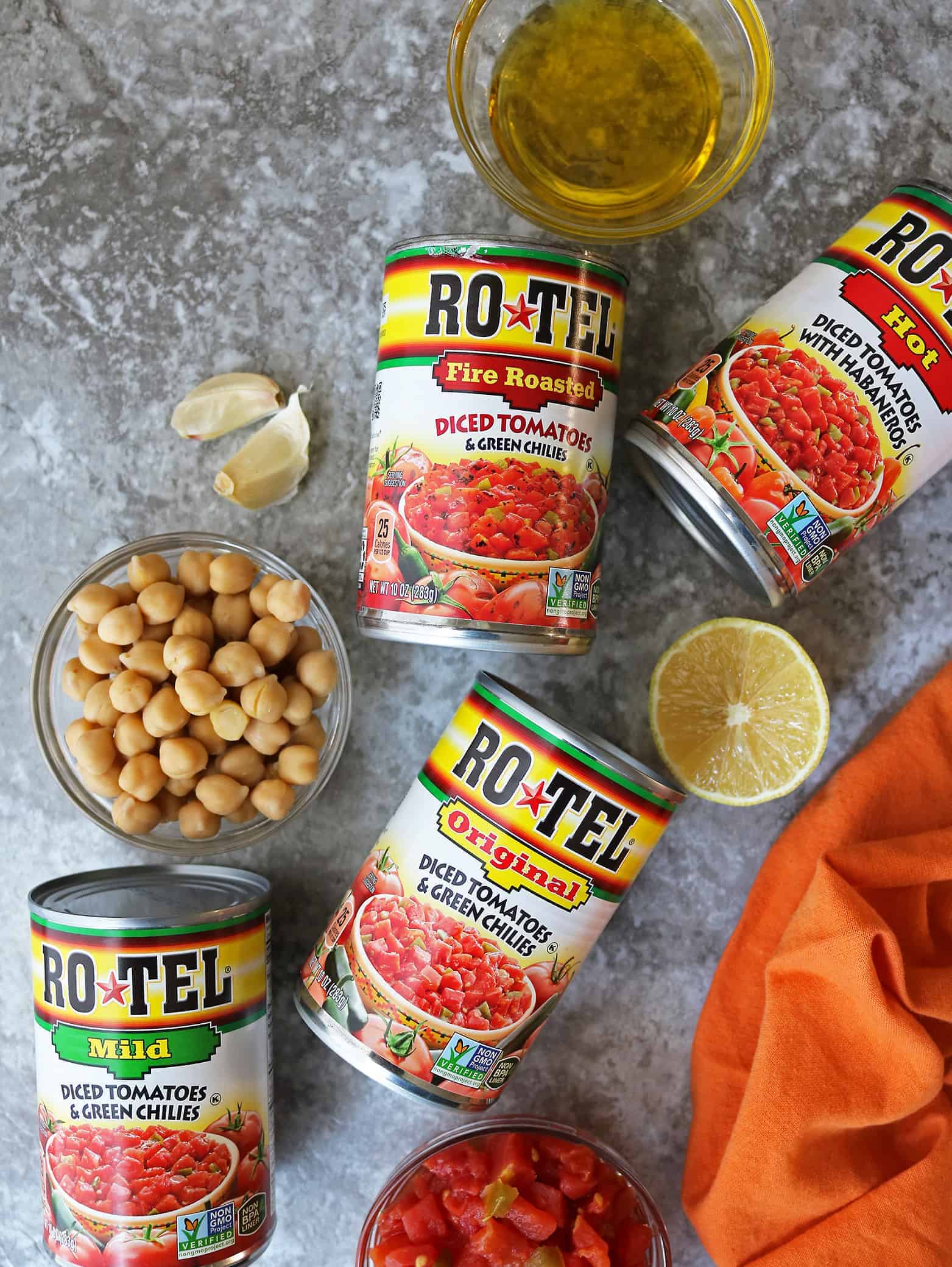Ingredients For Making Tomato Hummus