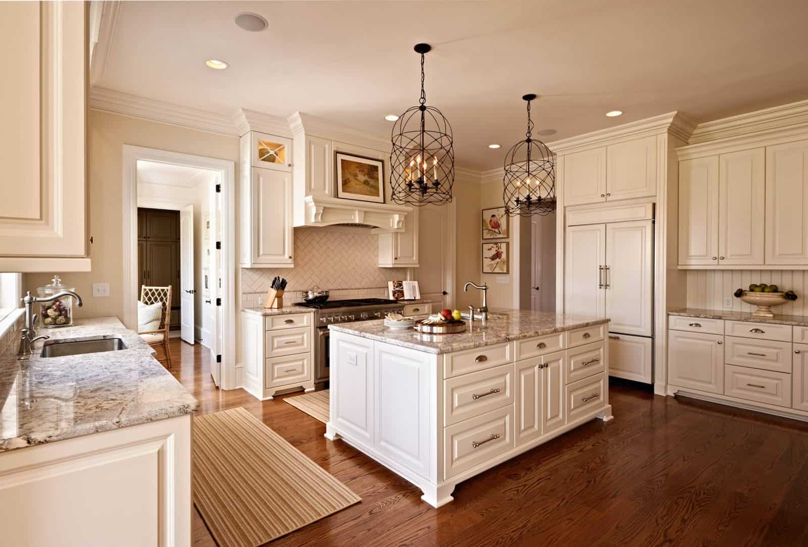 White Kitchen Cabinets With Black Granite Countertops Erigiestudio