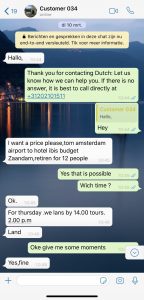 Whatsapp Taxi Service