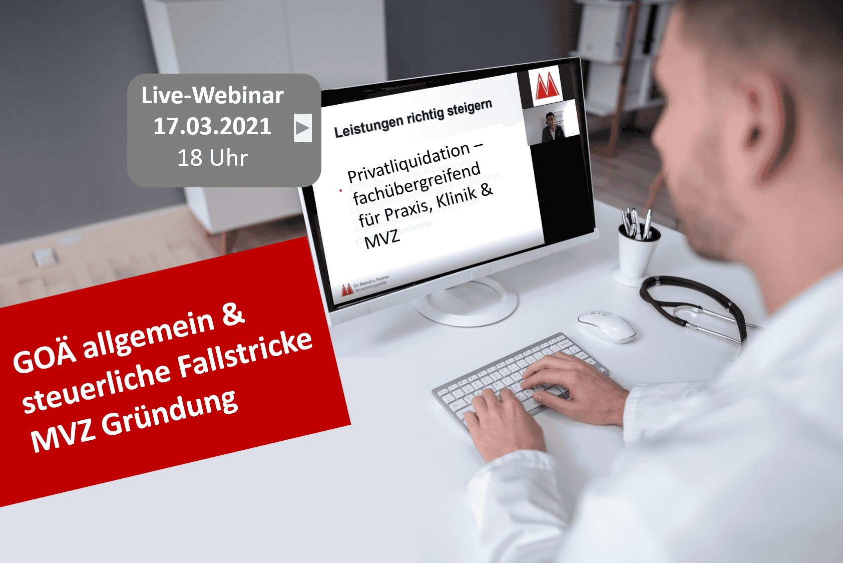 Webinar Privatabrechnung GOÄ allgemein &Steuerliche Fallstricke MVZ Gründung