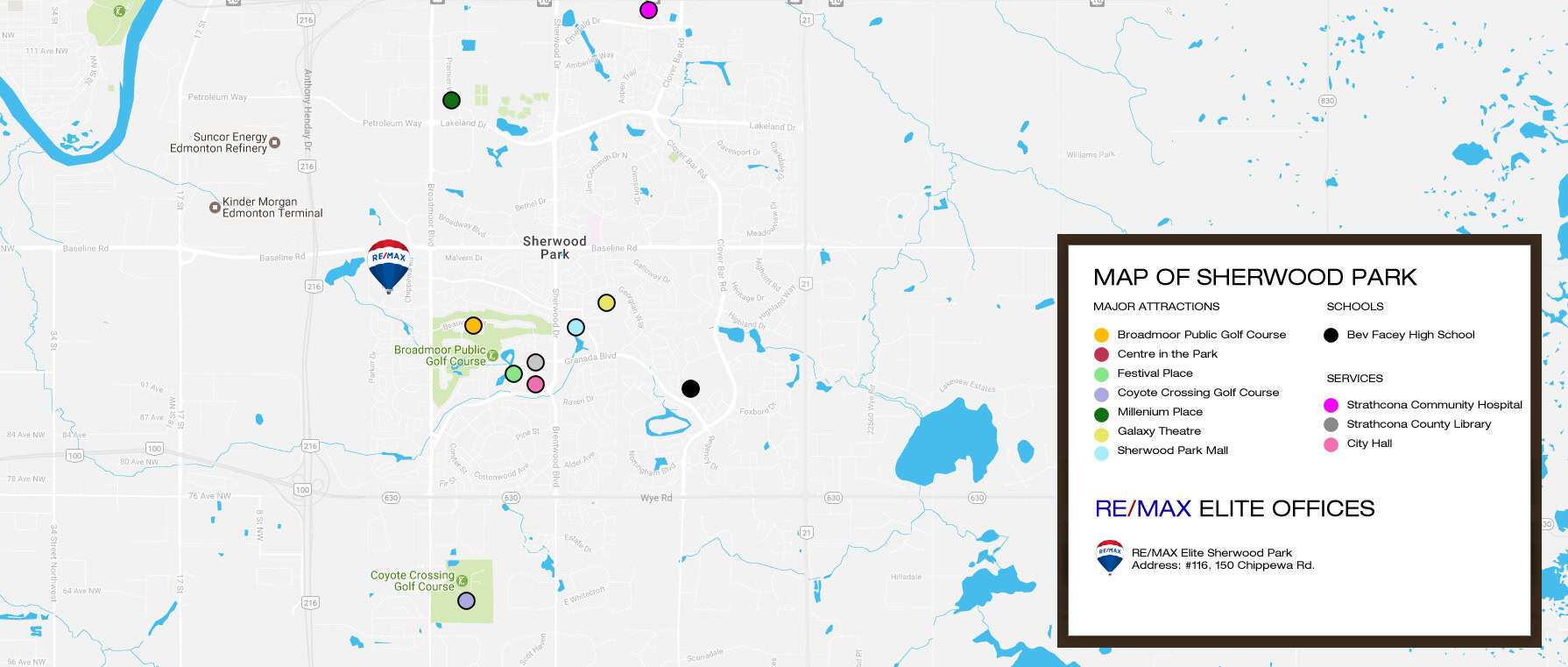 map of sherwood park