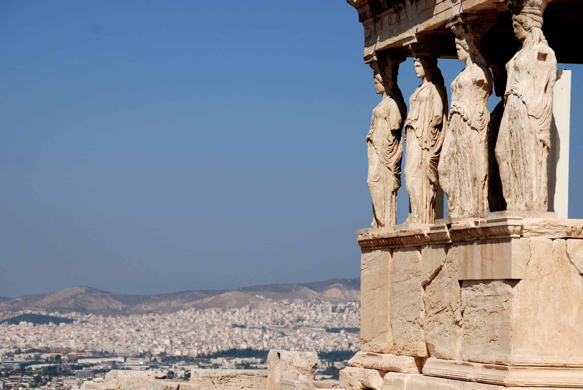 Aussischt während des Athen Urlaub am Akropolis Aussischt während des Athen Urlaub am Akropolis