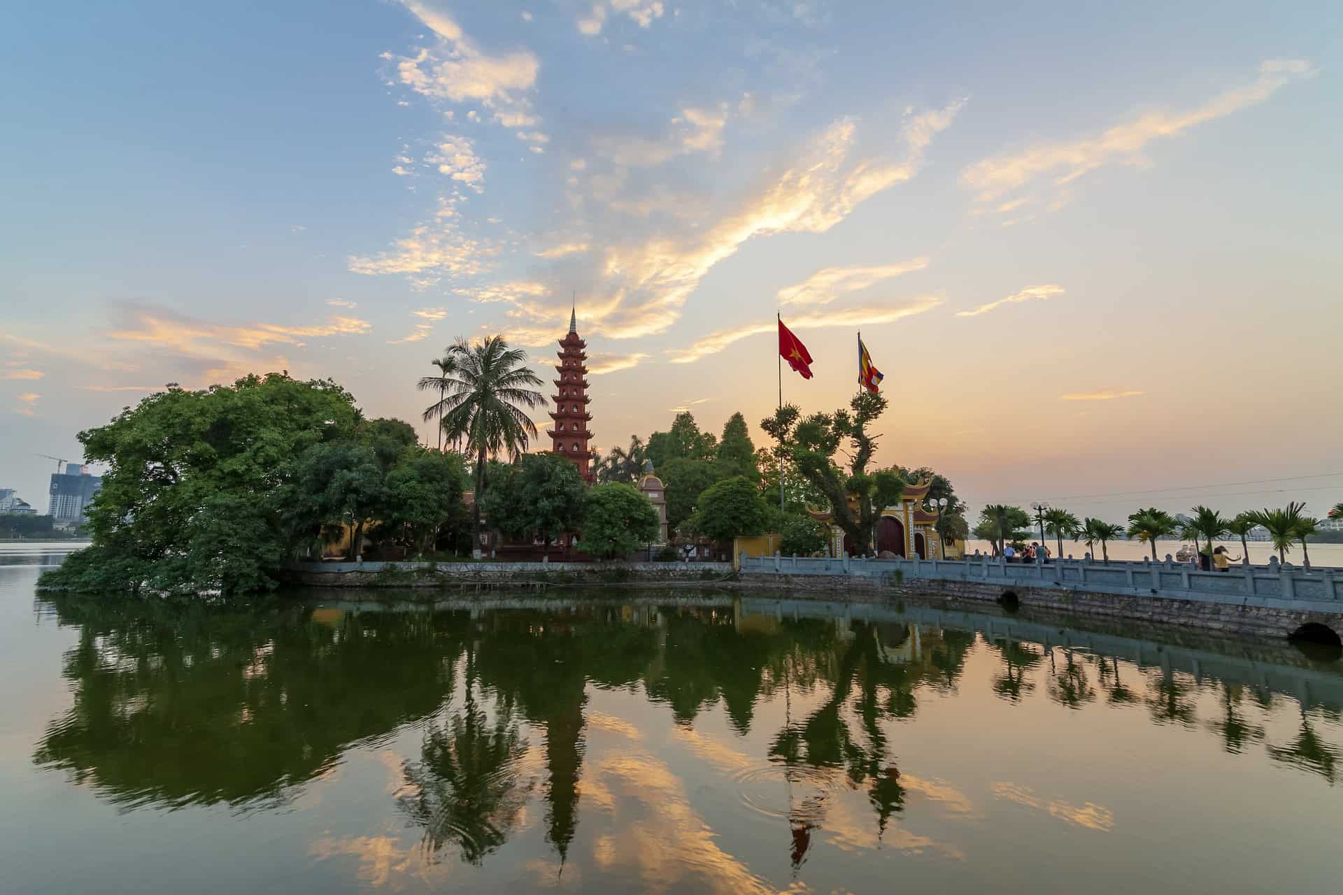 Die alte Pagode von Hanoi Die alte Pagode von Hanoi