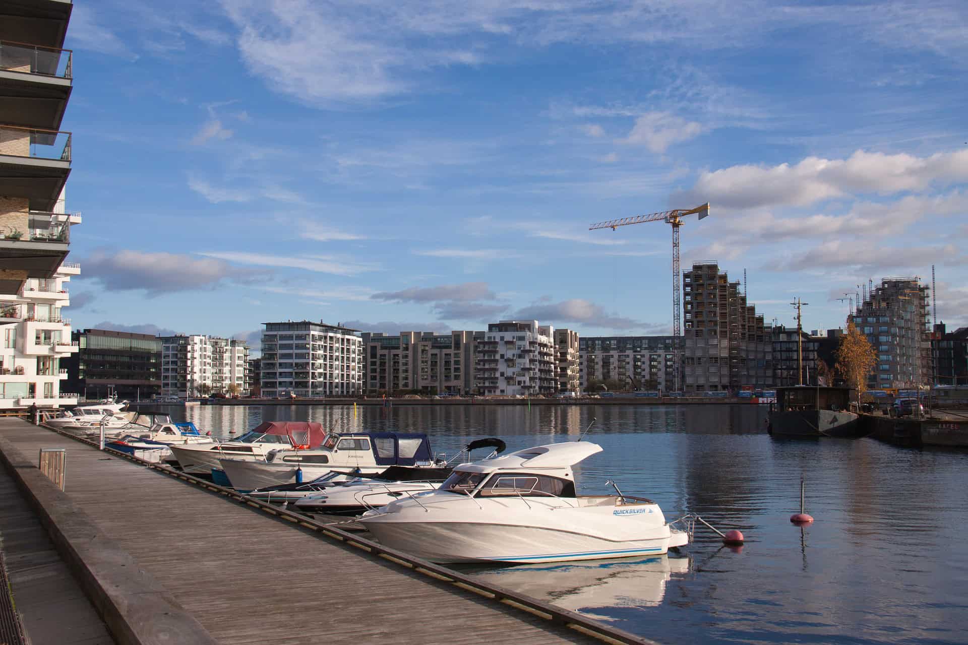 Pier der Privatboote in Kopenhagen