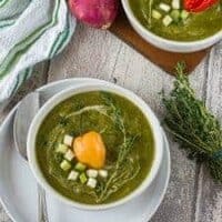 Caribbean callaloo soup