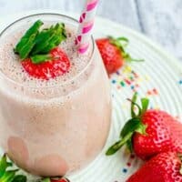 close up of the smoothie