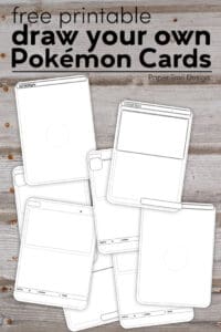 Pokemon Card Template Free Printable Paper Trail Design