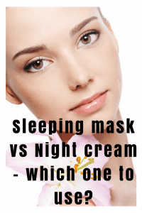 sleeping mask night cream what to use
