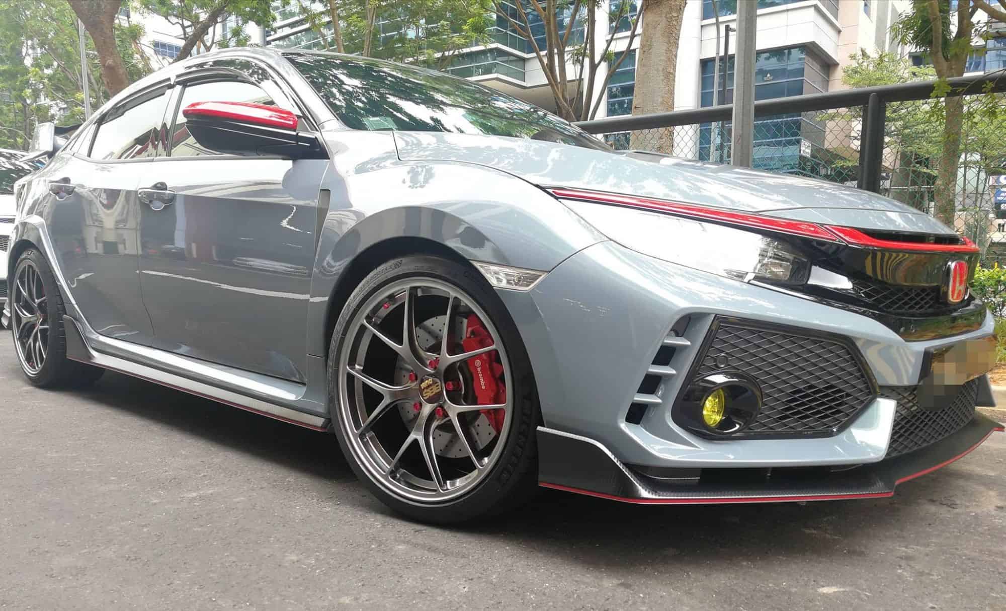 Honda Civic Type R Fk8 Grey Bbs Ri D Wheel Front