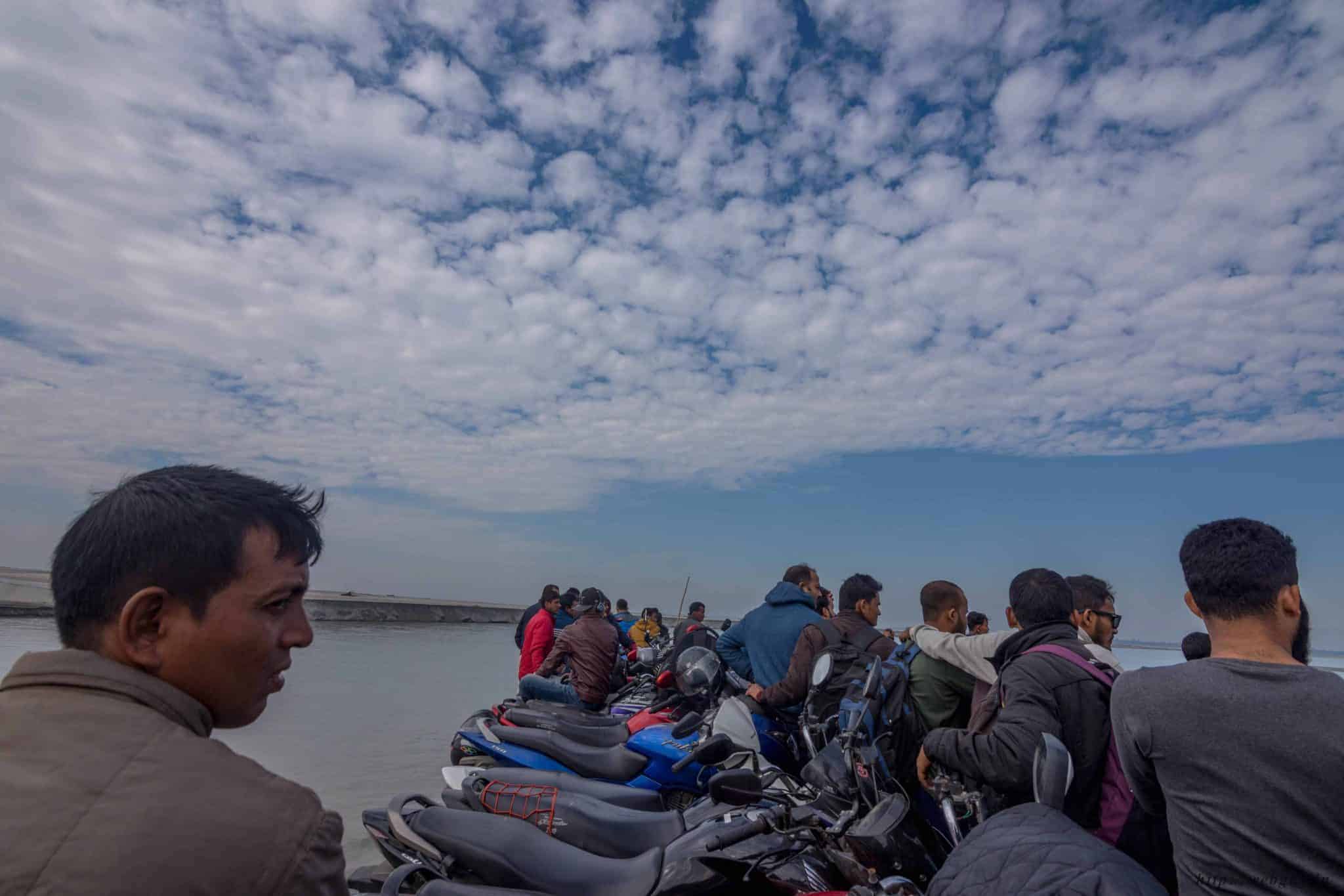 Reaching the Majuli Islands by Ferry