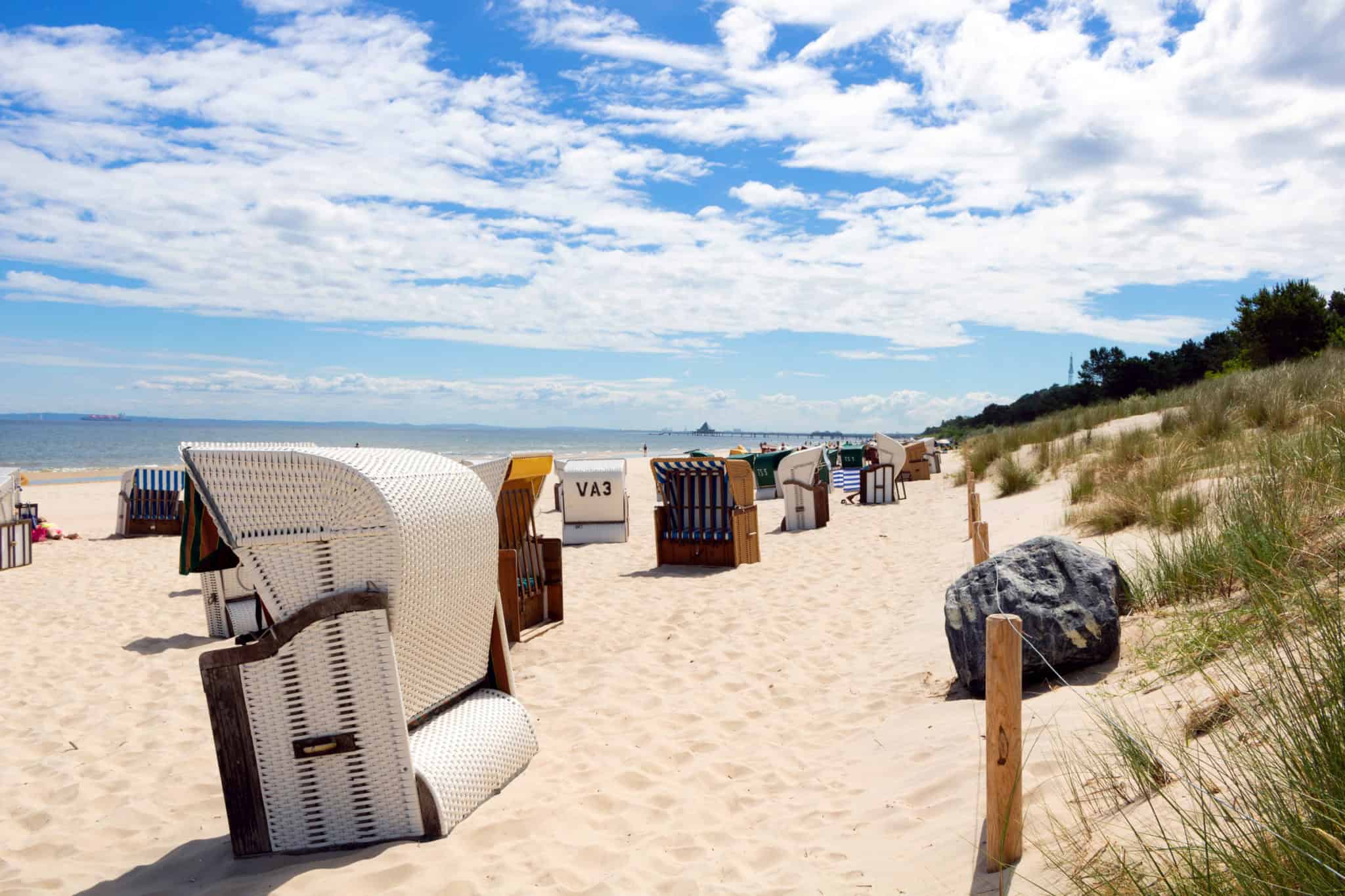 Strandkörbe an der Ostsee