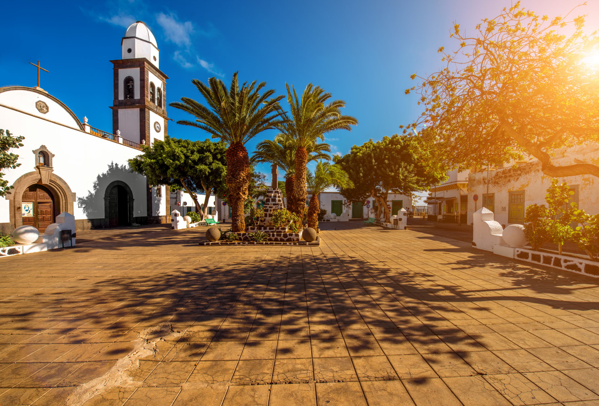 San Gines church in Arrecife city on Lanzarote island