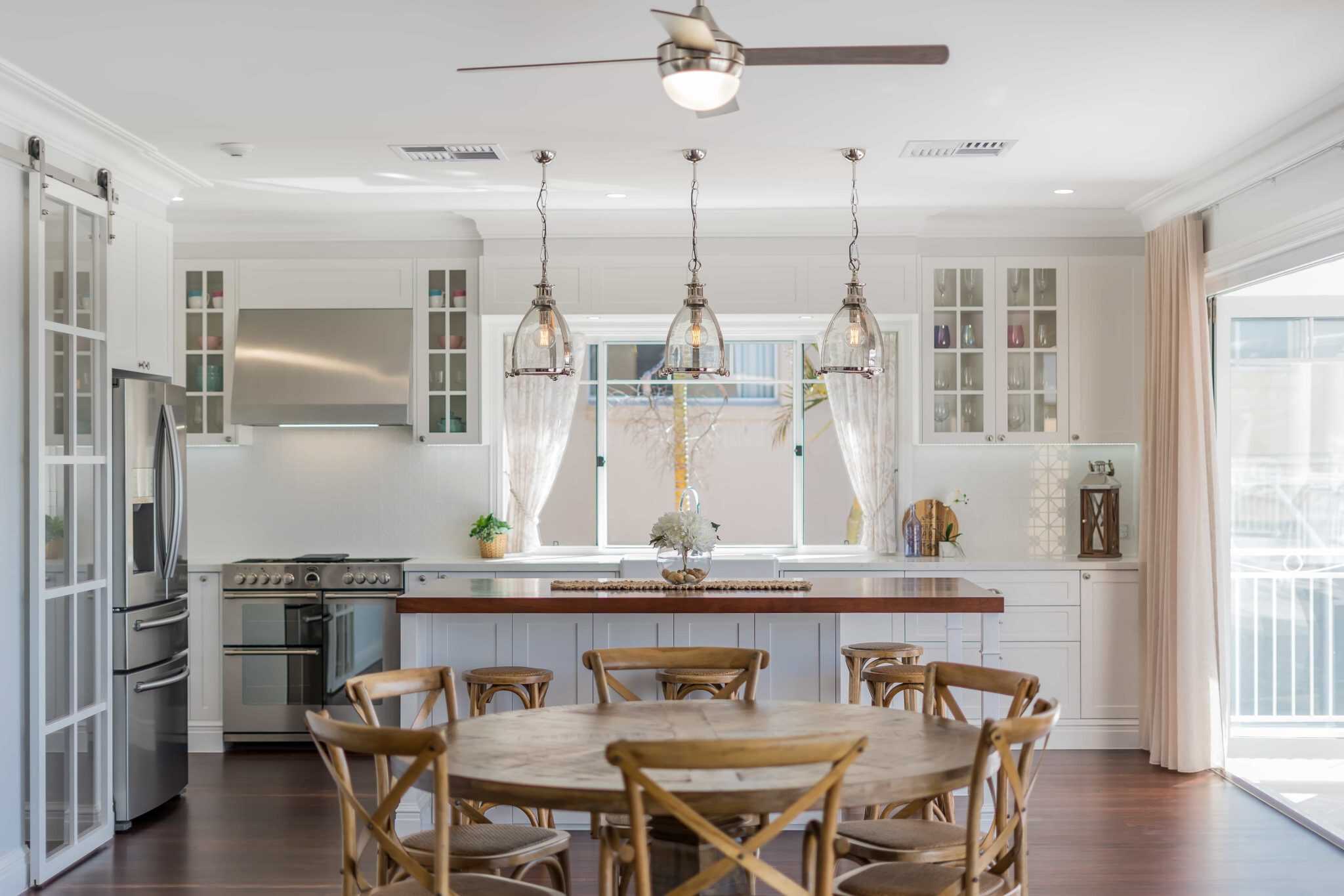 Crisp White Kitchen renovation