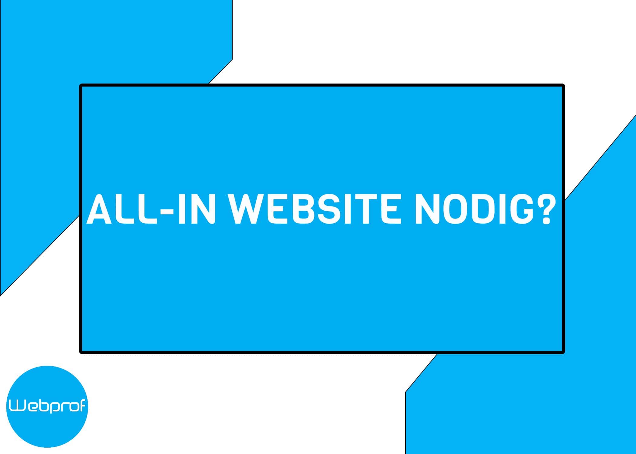 All in website nodig