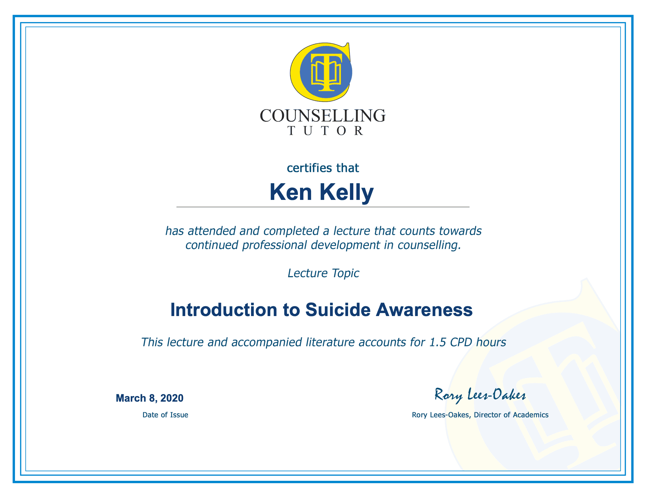 Online CPD for counsellors Online CPD for counsellors