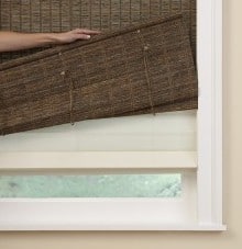 woven operable liner woven wood with operable liner