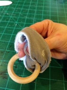 bunny ring teether