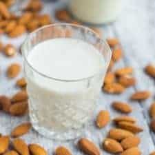 Raw almond milk