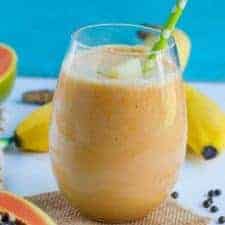 papaya and pineapple smoothie