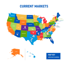 July 16 2021 Current Markets Map
