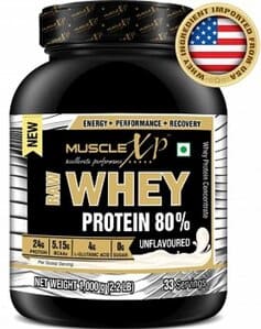 MuscleXP Raw Whey Protein Concentrate 80% Powder