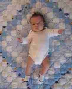 A Handmade Baby Quilt For My Special Grandson