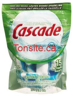 Cascade pour lave-vaisselles à 1,99$ après coupon! cascade - Cascade pour lave-vaisselles à 1,99$ après coupon!