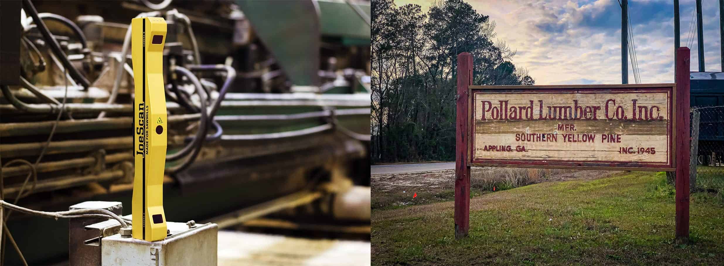 Pollard-Lumber-Sign-and-JS-50 JS-50 scanner and Pollard Lumber Sign