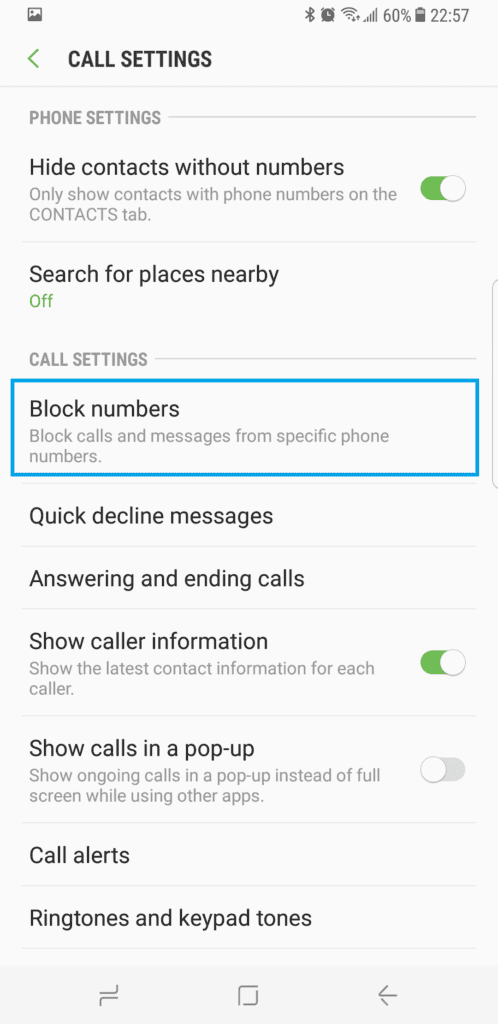 How to block calls on a Samsung Galaxy Note 8 - TheCellGuide