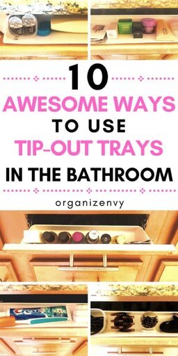 Ways to use under-sink tip-out trays