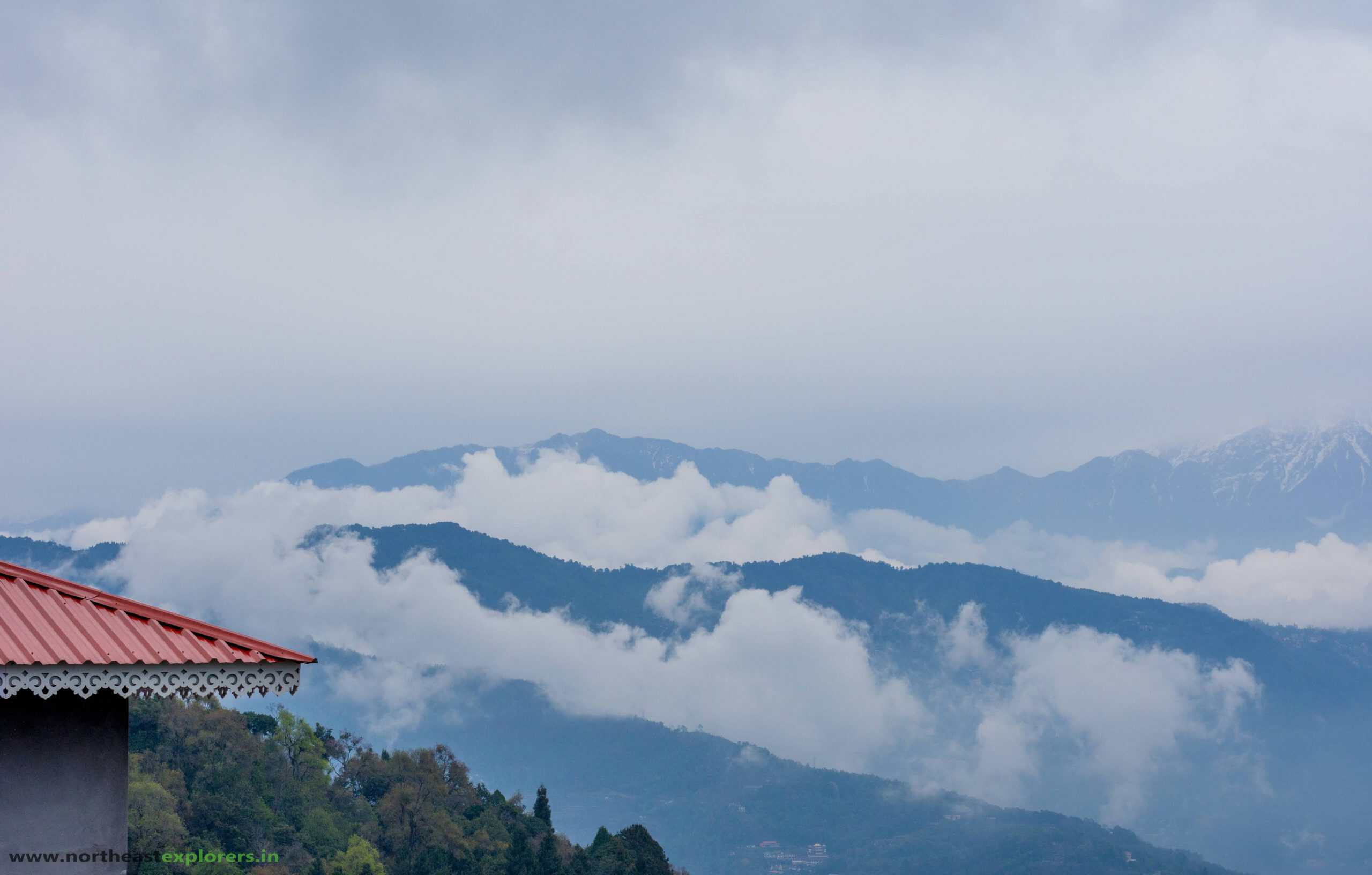 view from rumtek monastery