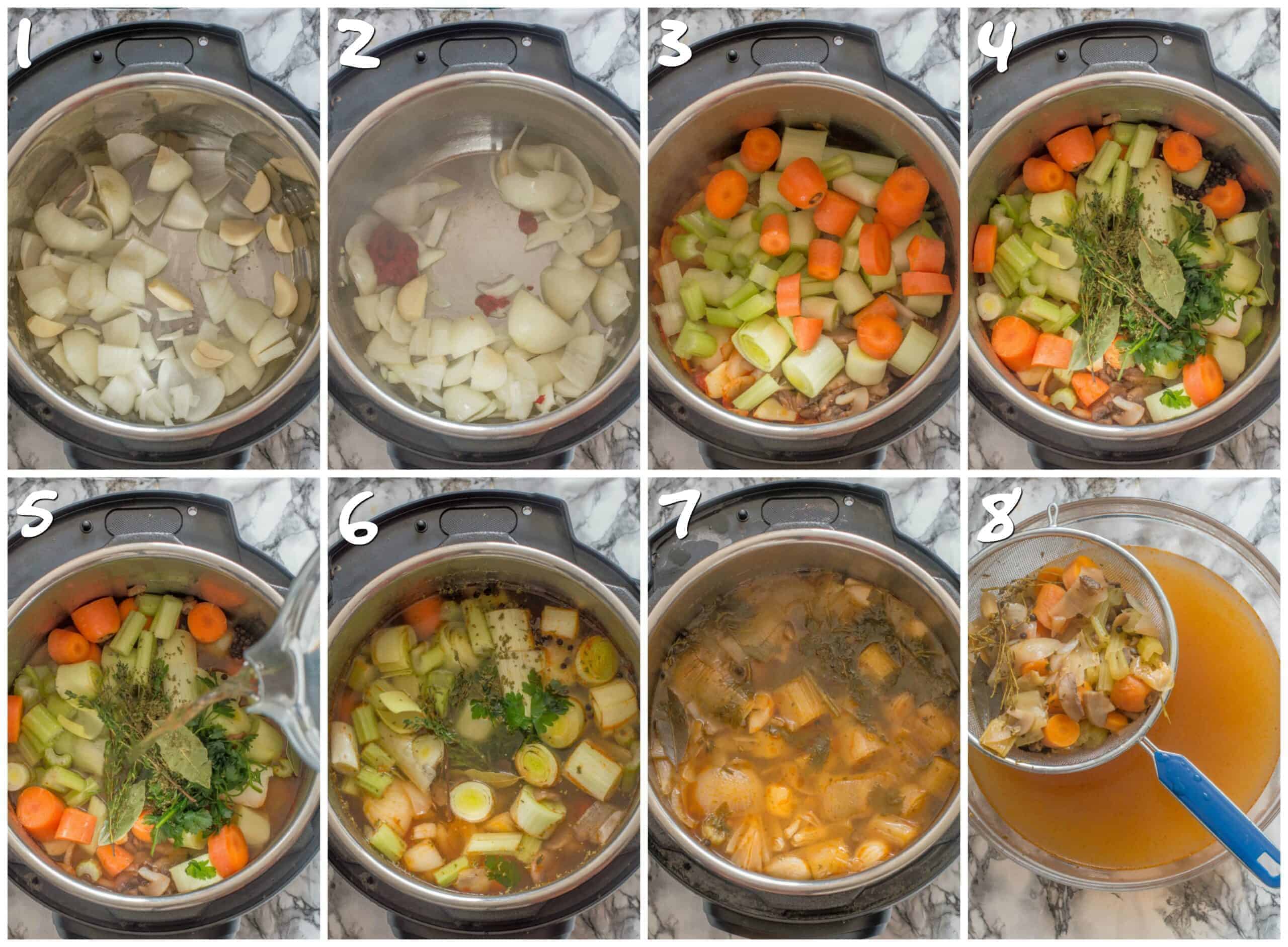 Instant Pot Vegetable Stock (Stove Top Option) That Girl Cooks Healthy