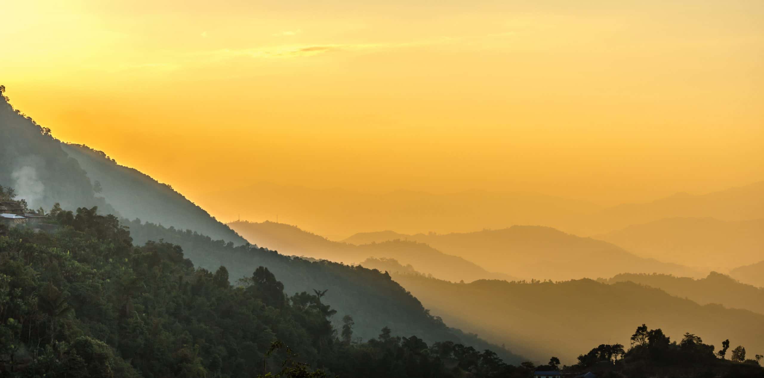 sunset longwa village