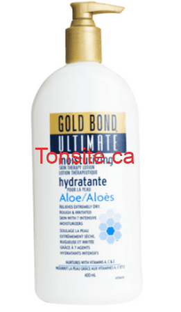 Lotion hydratante Gold Bond gratuit après coupon! goldbond - Lotion hydratante Gold Bond gratuit après coupon!