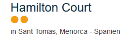 Hotel in Menorca Hamilton Court
