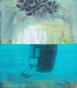 Hosni Radwan, Out of Place #19, 2017, acrylic on canvas, 80 x 70 cm