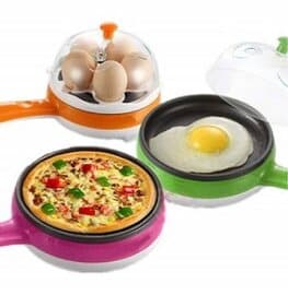 PETRICE 2-In-1 Multi-functional Electric Mini Egg Boiler