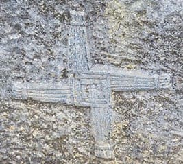 A carving of a St Brigit's Cross - The Irish Place