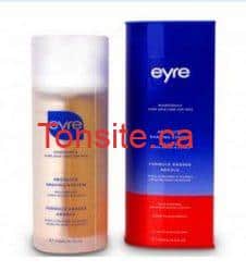eyre Echantillons gratuts de soins de la peau Eyre!