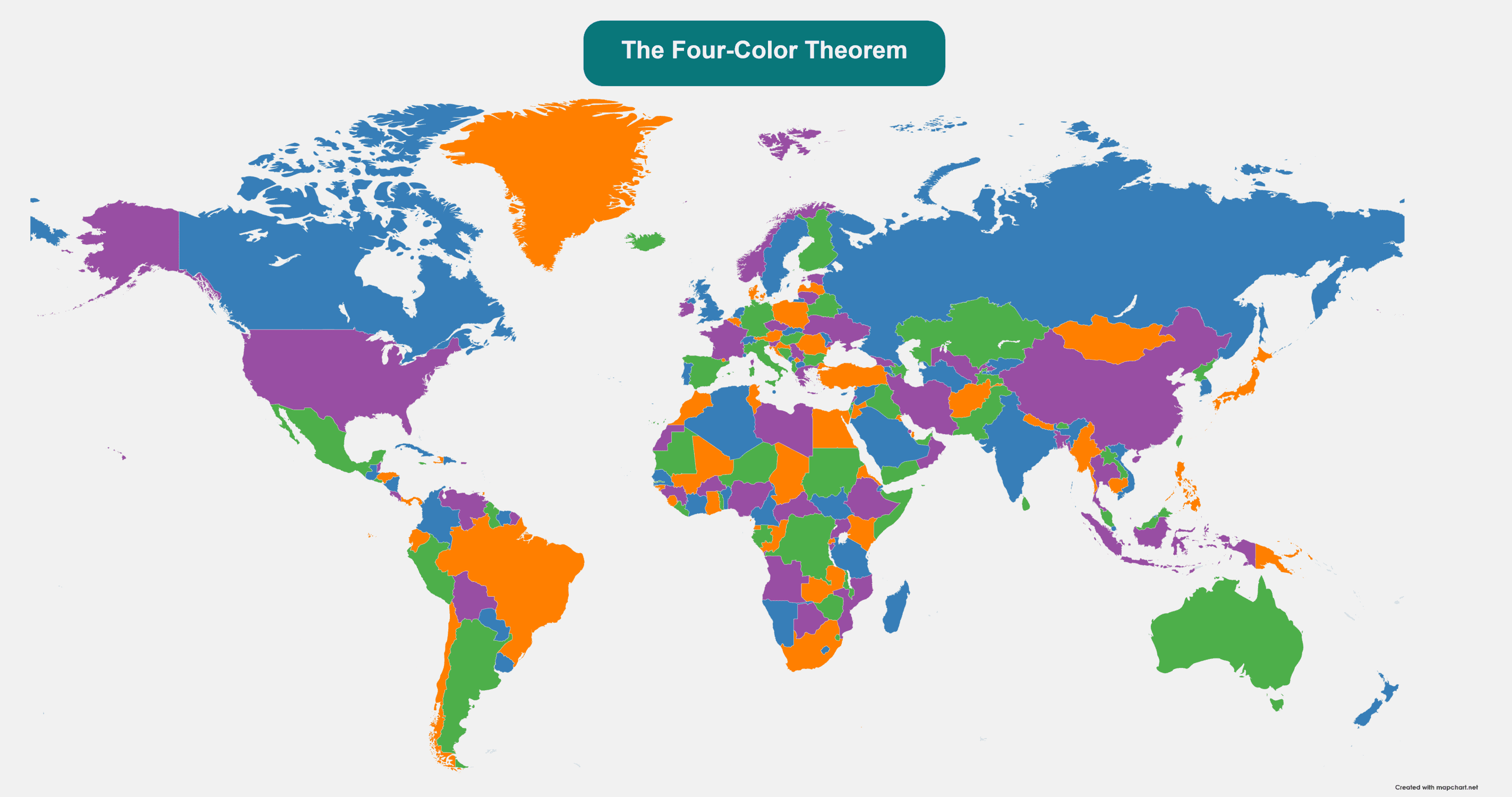 Four Color Theorem Map Of Usa Mapporn Map